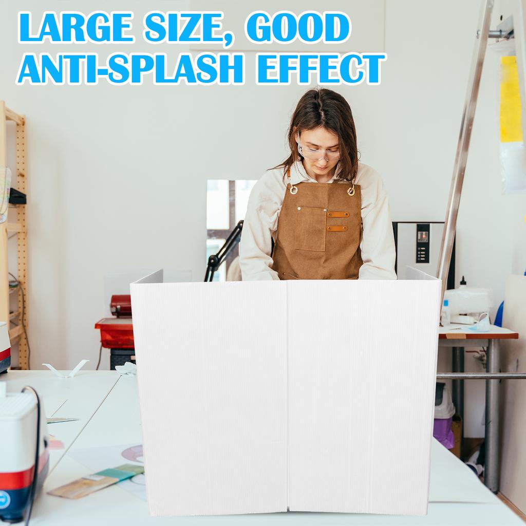 2 Pcs Plastic Stove Splatter Guard 39.37 X 16.14 Inch 4 Sided Foldable Anti Splash Oi Splatter Backsplash Shield Protector For C