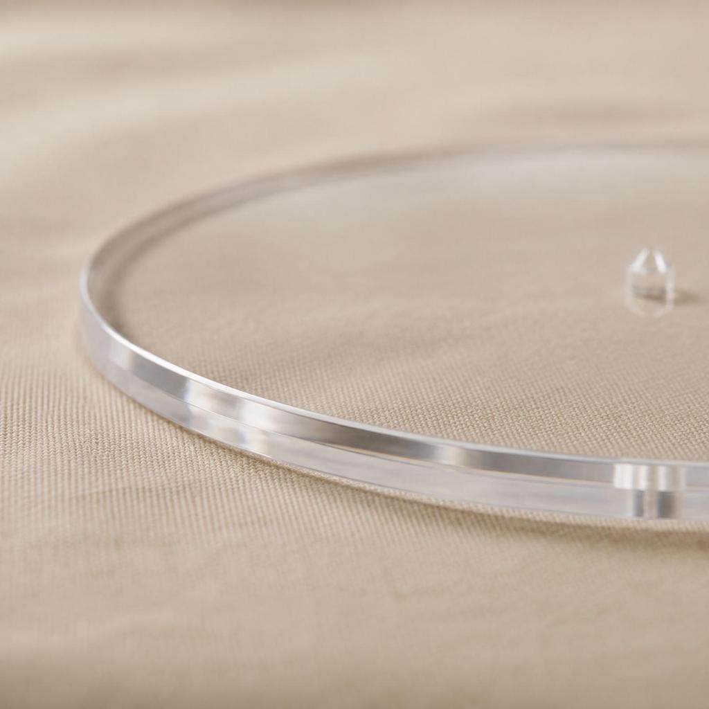 5 Pieces Acrylic Needlepoint Template Clear Tracing with Center Hole Transparent Stencil