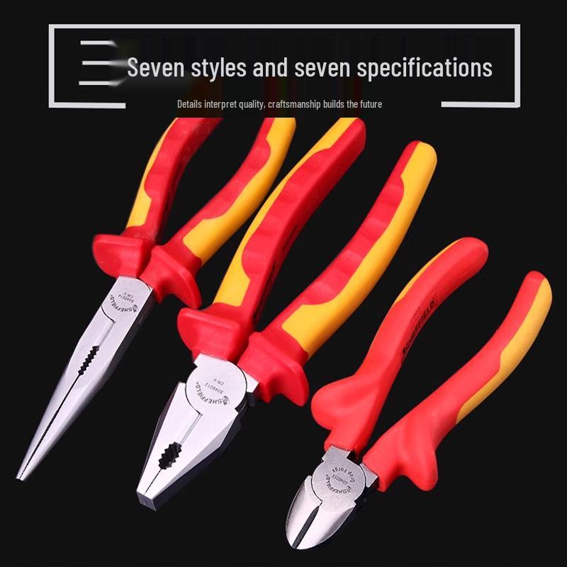 SHEFFIELD S046014 8-inch Insulated Long Nose Pliers