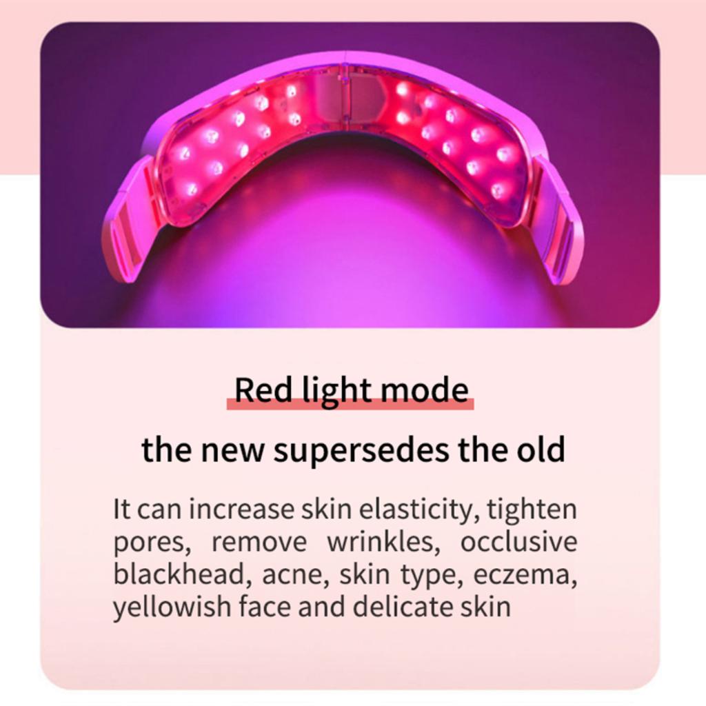 Facial Lifting Device LED Photon Therapy Facial Slimming Vibration Massager Double Chin V-shaped Cheek Lift Face