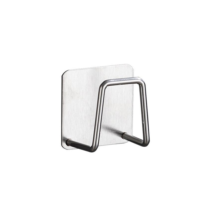 Stainless Steel Sponge Holder: 304 Stainless, Punch-Free Kitchen Rack for Sponges & Rags
