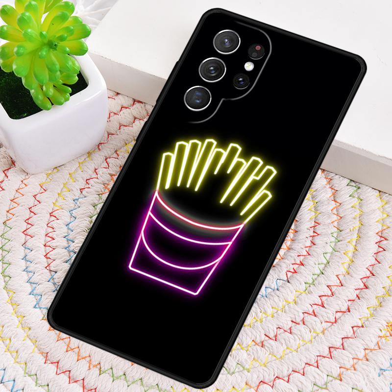 

Neon Light Silicone Phone Case For Samsung Galaxy note 10 pro S26 S25 S24 S23 S22 S21 Plus S25Ultra Capa Cover Galaxy S26 Ultra
