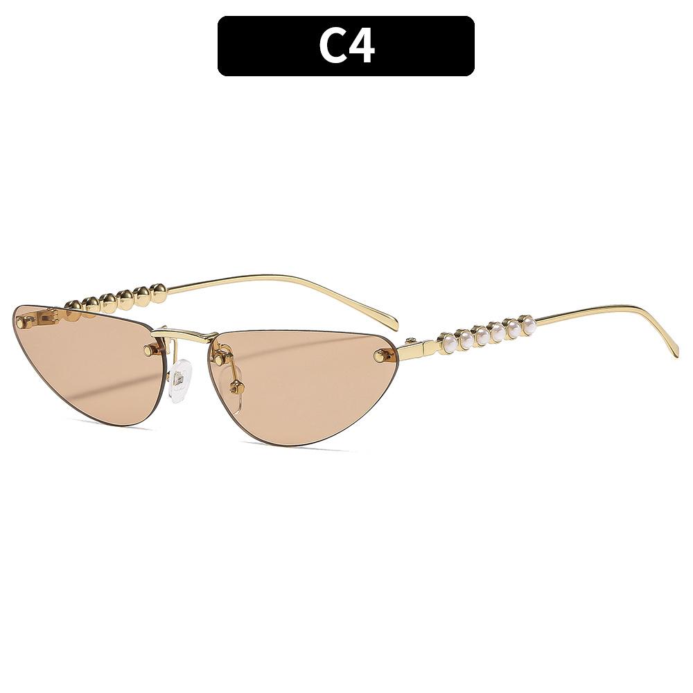 

Женские солнцезащитные очки, треугольные солнцезащитные очки «кошачий глаз», безободковые солнцезащитные очки.