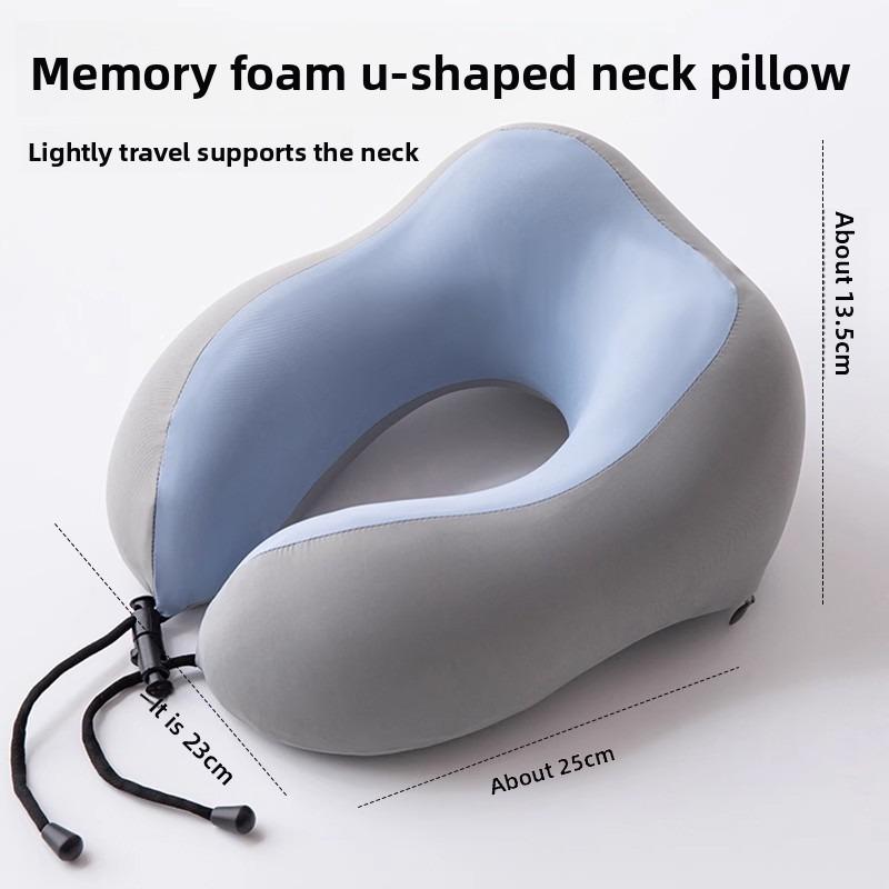 

U Shaped Memory Foam Neck Pillows Soft Travel Pillow Massage Neck Pillow Sleeping Airplane Pillow Cervical Healthcare 29x25cm