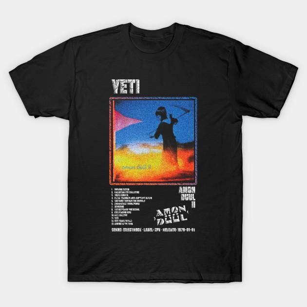 

Men Black Print T-shirt Amon Düül Ii - Yeti || Album Tracklist || No-Cut Transfer Paper Print Cotton Tshirt L чорний