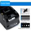 Xprinter XP-365B 80mm Termal Etiket Yazıcı Kıyafet Etiketi Süpermarket Barkod Yazıcı, Tak: AB Fişi