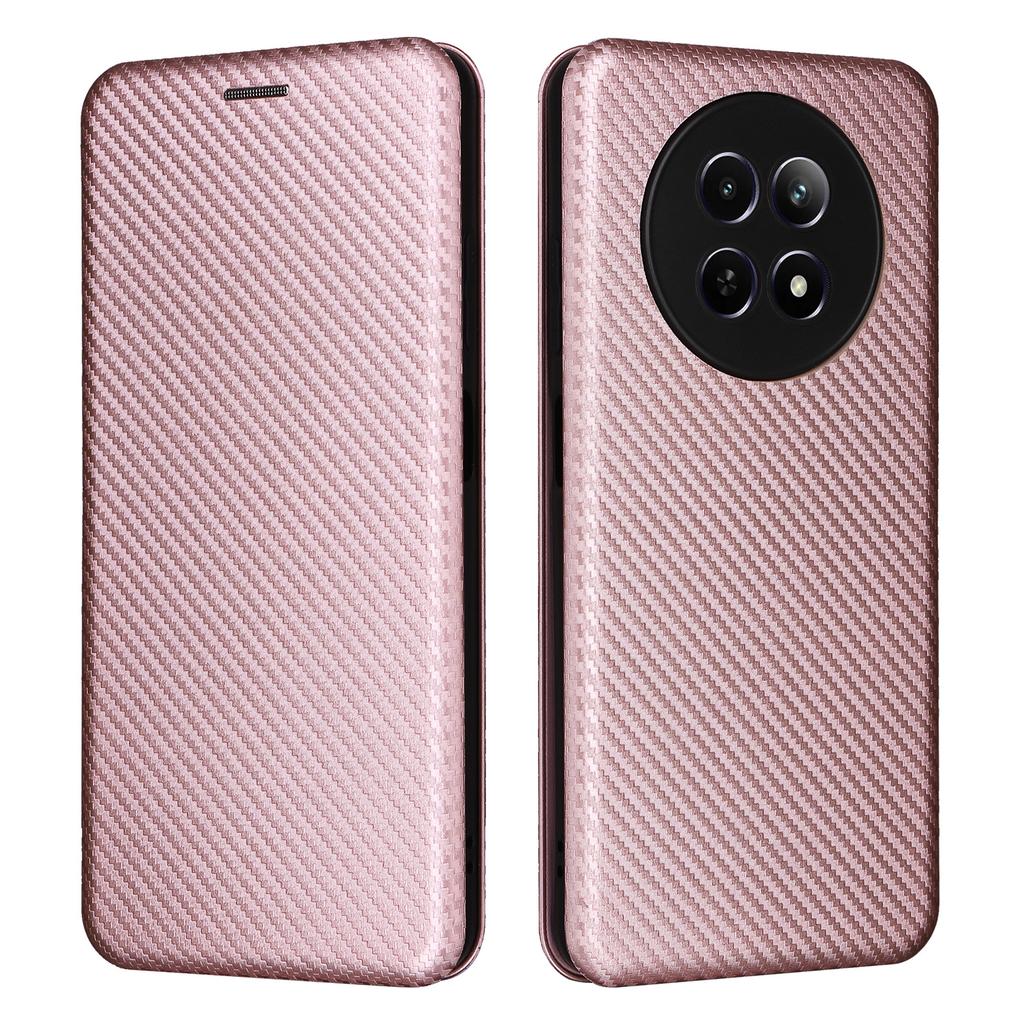 For Realme 12 5G/12x 5G Case Card Slots Carbon Fiber Texture Phone Cover
