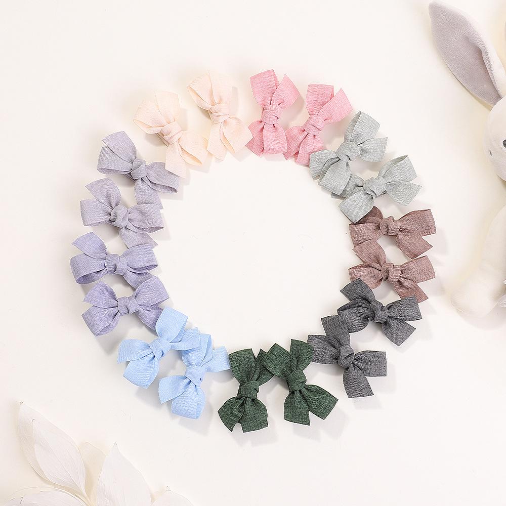 Children'S Bow Hairpin Does Not Hurt The Hair Bag Clip Fabric Handmade Hair Accessories Baby Headgear Hairpin 3409