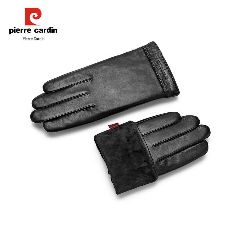 Pierre Cardin Men's Warm Goatskin Touchscreen Gloves