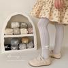 Frühling 2026 Kinder Strumpfhosen mit Schleife & Gestrickte Prinzessinnen Socken