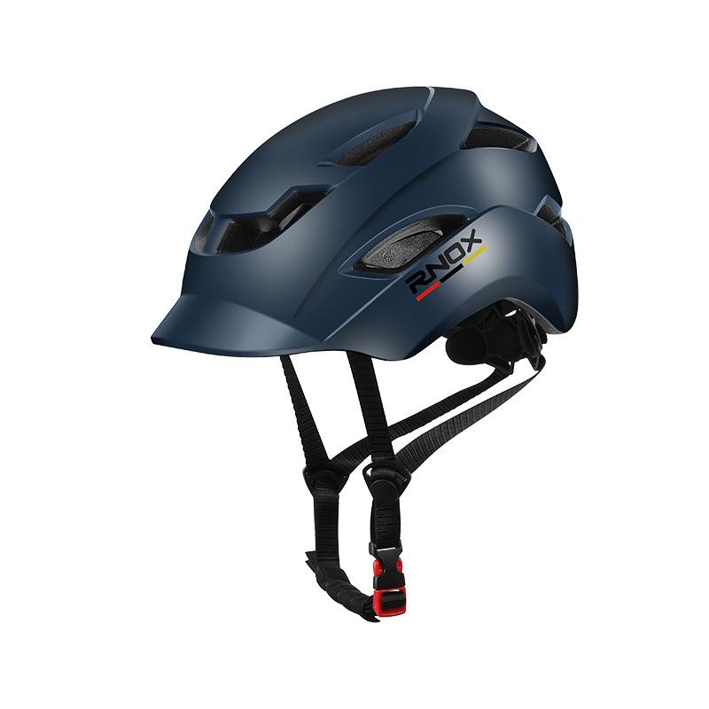 

City commuter leisure helmet riding solid color one size color helmet bicycle helmet One size (head circumference 56-62cm) темно-синий