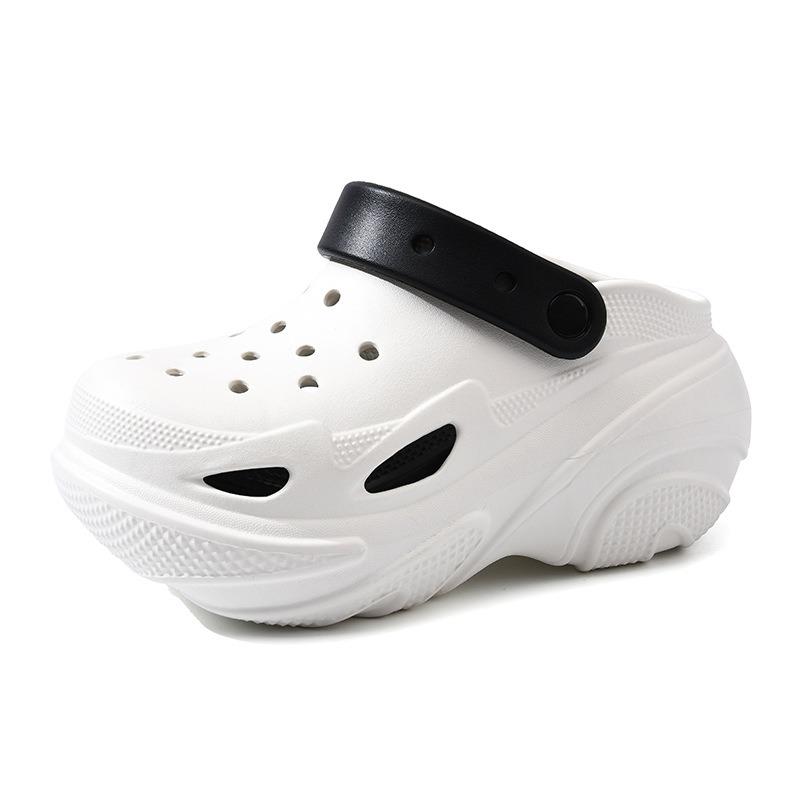 

Літні жіночі EVA товстопідошовні взуття з отворами, з потовщеними та дихаючими носками, що не викликають неприємного запаху ніг, зносостійкі прохолодні капці 36-37 білий
