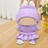 2 Pieces 17/15cm Dolls Clothes Costumes Short Sleeve and Hat Outfits for Doll