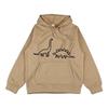 2025 Autumn/Winter New Manga Women's Dinosaur Printed Fashion Casual Hoodie Outdoor Sports Simple Loose Comfortable Coat