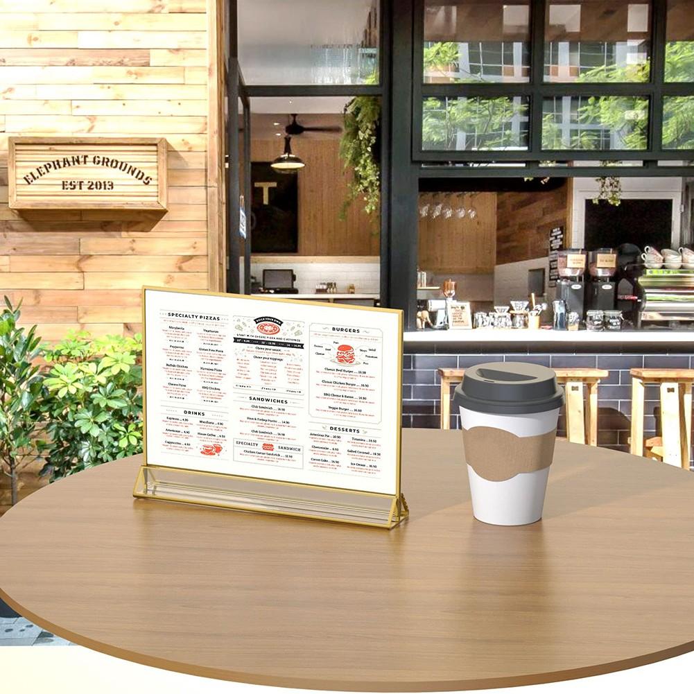 Präsentationsständer, doppelseitiges Acrylschild, einfach zu installieren