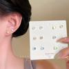 Colorful Round Beads, Beanie Studs, Women'S Cochlear Studs, Exquisite And Compact Versatile Set, Earrings, Earrings.