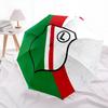 Modello Legia Varsavia, ombrello pieghevole automatico, design portatile e pieghevole, 8 stecche, un regalo di Natale o di compleanno.