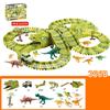 Elektrische Autorennbahn Puzzle Dinosaurier Szene Kind Lernspielzeug