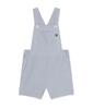 Petit Bateau Seersucker Short Overalls A09JT Size 36 95cm Blue/Off-White, Months,