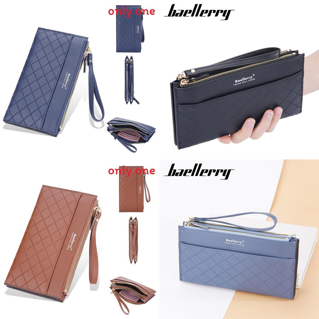 Pu Leather Ladies Wallet With Zipper Long Purse For Daily Use And Water Resistance
