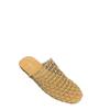 Niche fishnet woven hollow sandals women's summer new fisherman flat bottom round head bag head half slippers