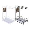Kitchen Storage Rack Wall-Mounted Design Space-Saving Installation No-Hole Punching Sponge Towel Holder Home Restaurant Organizer