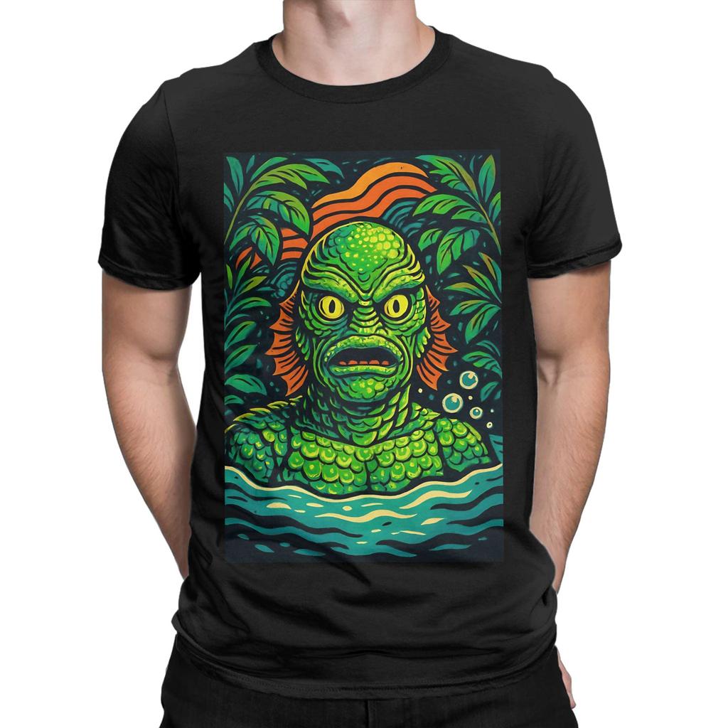 cCREATURE FROM THE BLACK LAGOON 1954 Novelty Graphic 100 Cotton TShirt cCreature from the Black Lagoon Tees Tops For Unisex