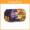 Estojo de Lápis Uzumaki Naruto Para Estudantes Poliéster Durável Bolsa de Armazenamento de Camada Dupla Design de Desenho Animado