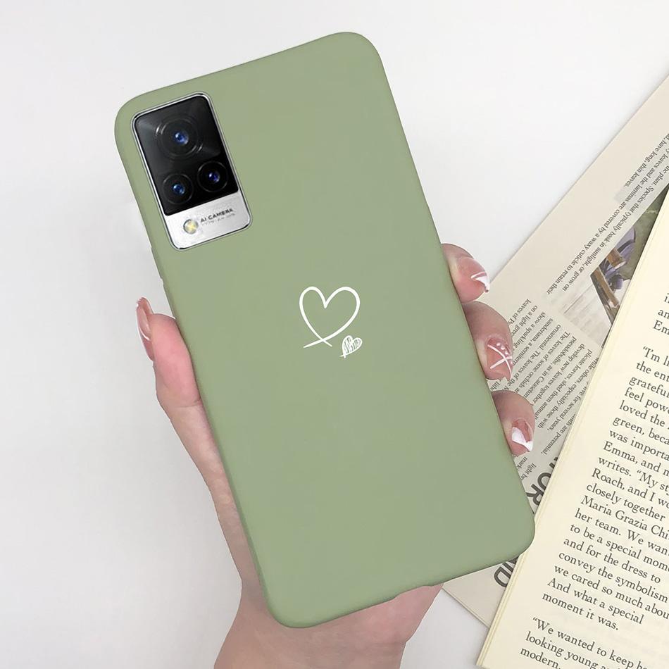 For Vivo V21 Case V2066 V2050 Soft Silicone Cute Painted Cover For Vivo V21E V 21 4g 5g Phone Cases Shockproof Bumper Slim Funda