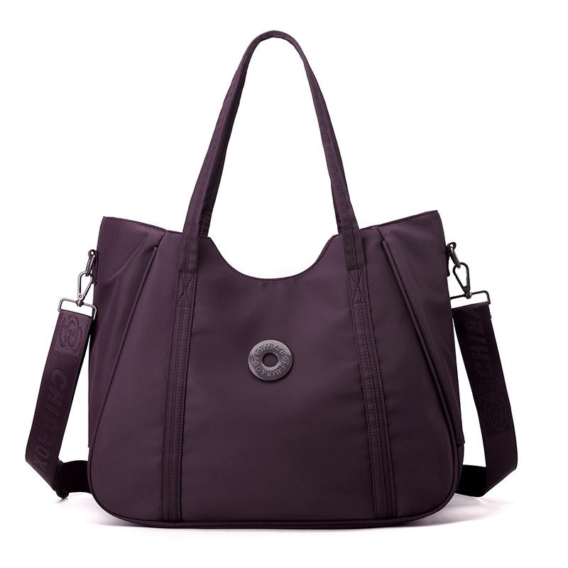Women's Large Capacity Nylon Fabric Shoulder & Crossbody Bag - Lightweight, Versatile, and Casual Handbag for Commuting.