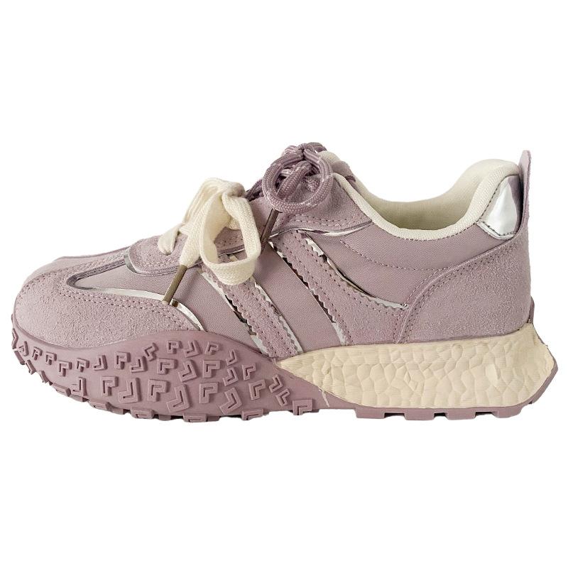 

A9902 latex insole/popular dad shoes women s shoes casual sports shoes 2025 new niche design waffles 35