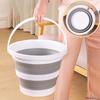 10L Tragbarer Faltbarer Eimer Verdickter Strand Angeln Autowaschen Zusammenklappbarer Eimer Haushalt Reise Outdoor Camping Eimer