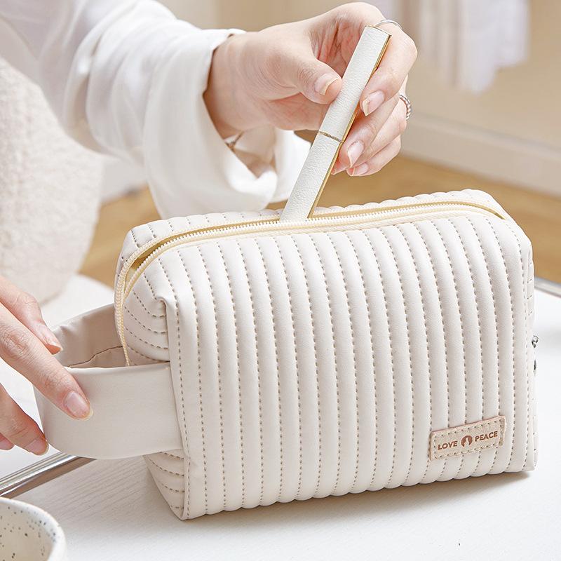 Carino Piccolo Beauty Case Portatile Borsa Cosmetica da Viaggio Pochette per Trucco Impermeabile Borse da Toilette per Accessori di Bellezza Regalo per Donne