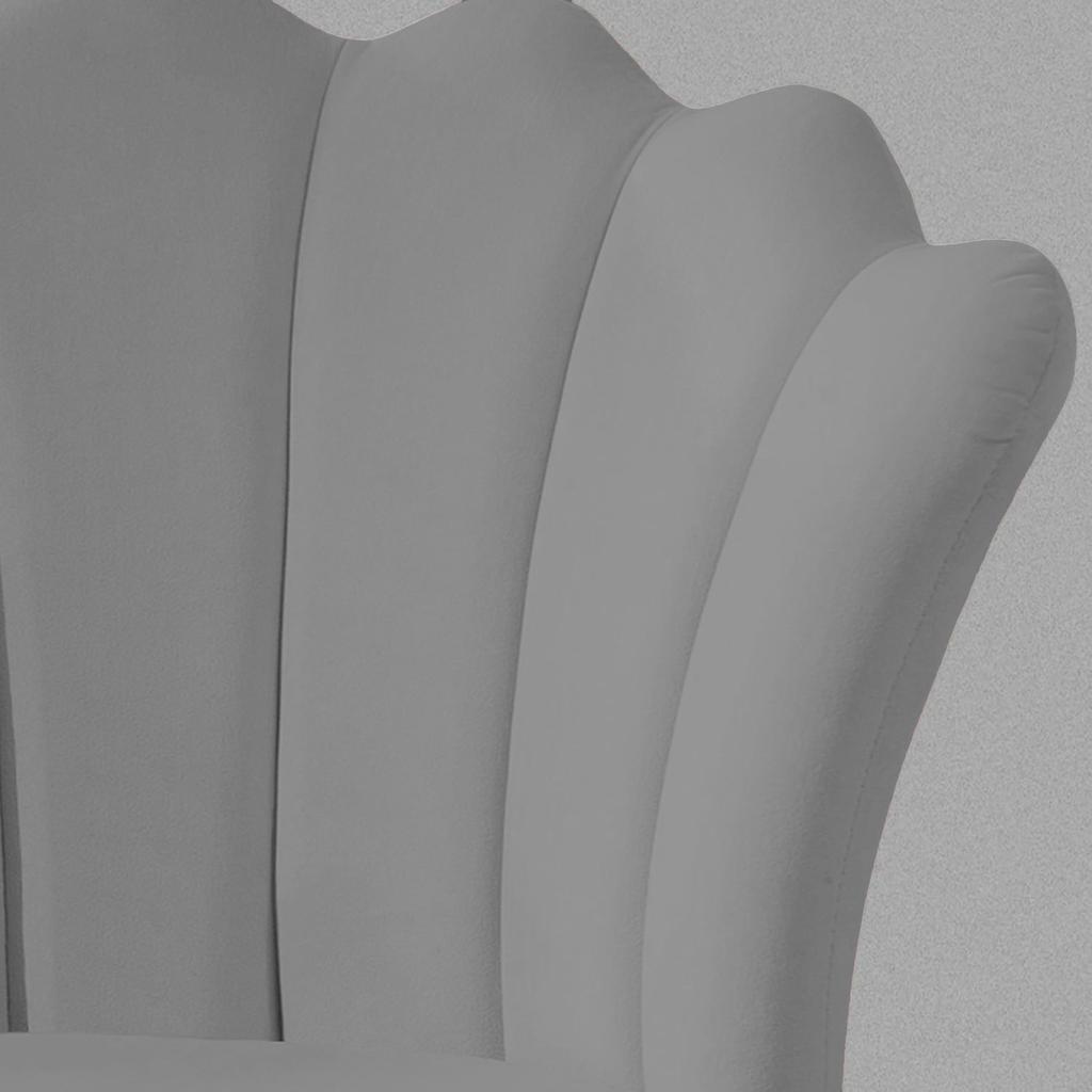 Office Chair/armchair for Office, Studio, Cosmetic FLOWERS Gray