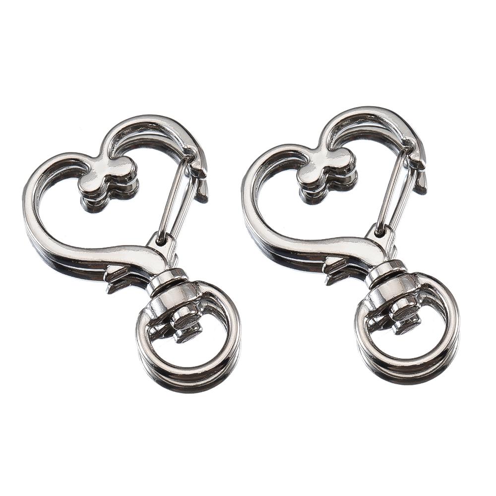 5pcs Pet Dog Buckles Connector Openable Metal Sping Clasp Star Heart Cat Flower Ring Carabiner Keychain Bag DIY Jewelry Findings