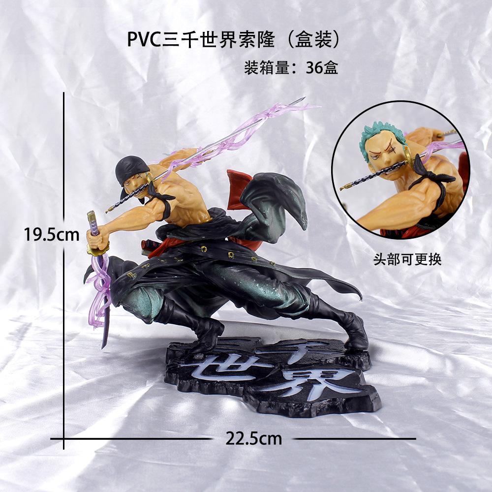 19cm One Piece Anime Figure Roronoa Zoro Standing Ver. PVC Action Figure Game Statue Collection Model Toys Doll Gifts