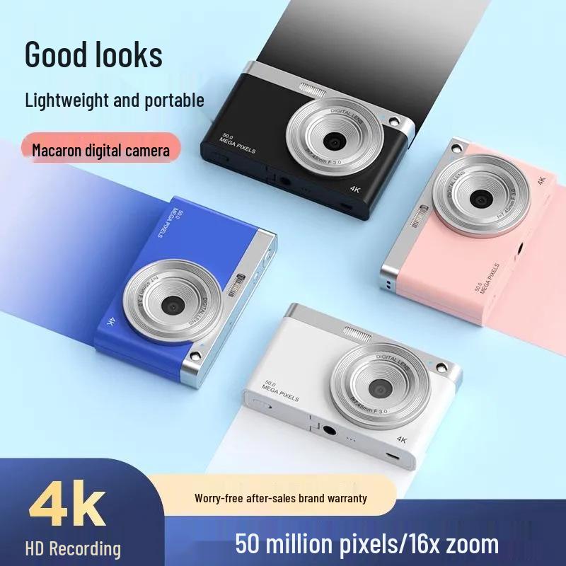 50MP HD Retro Mirrorless Camera with 4K Video for Vlogging & Selfies