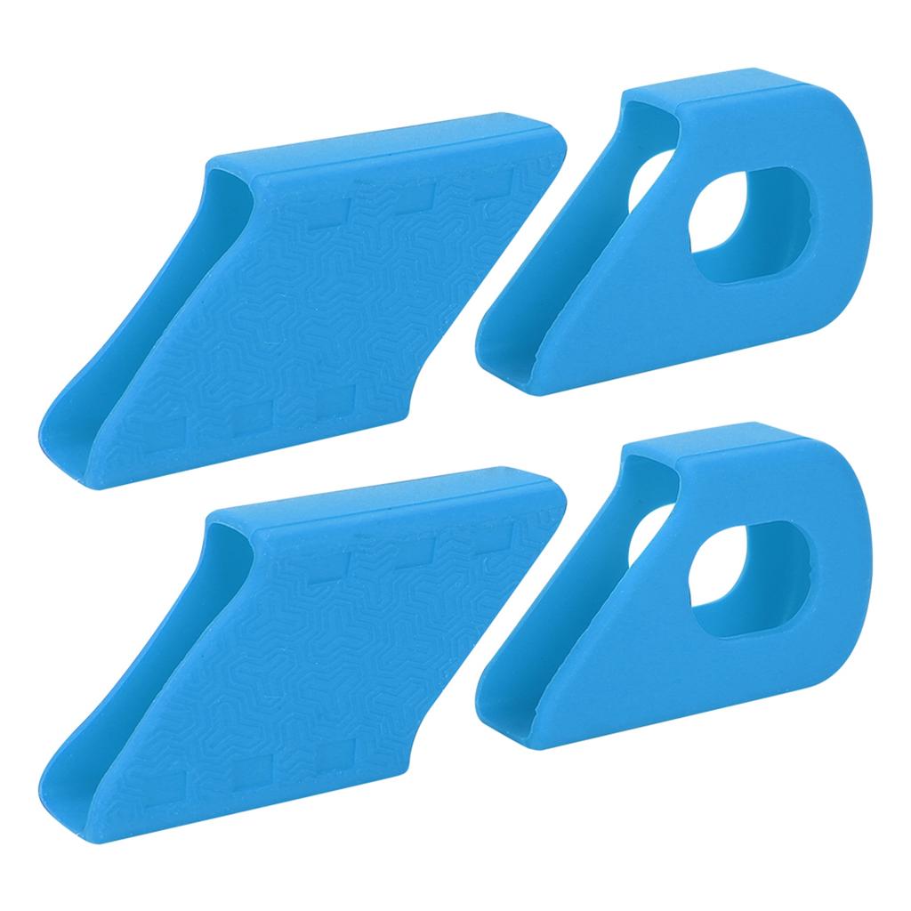 4PCS Silicone Bike Crank Sleeve Arm Boots Protector Accessory (Red)