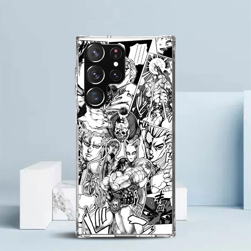 JoJo Kira Yoshikage Killer Queen Soft Cover for Samsung Galaxy S25 Edge S26 S24 S23 Ultra Phone Case S22 S21 Plus S20 FE Print P