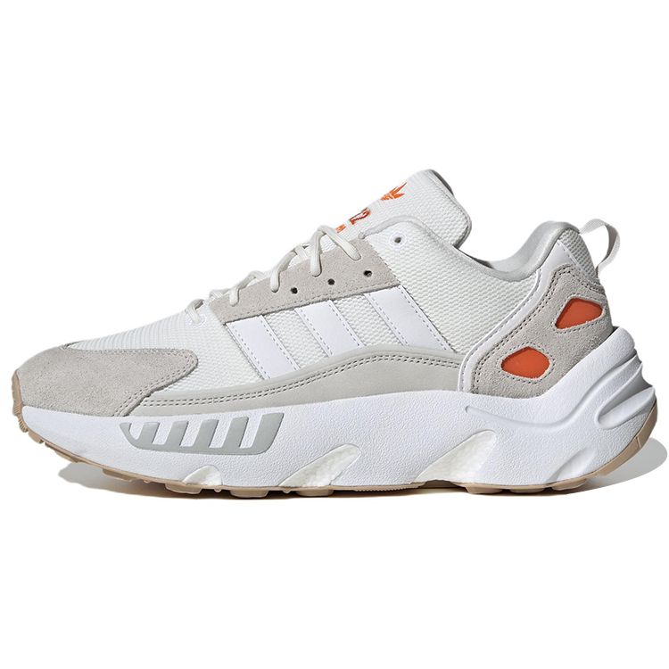 Adidas Oryginalne ZX 22 Boost Wygodna Amortyzacja Antypoślizgowe Odporne na Ścieranie Niskie Casualowe Buty do Biegania Trampki Unisex Białe HP2784