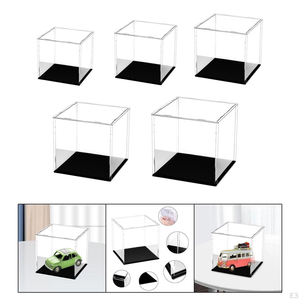 Acrylic Display Box Storage Basket Transparent Souvenirs Case Figures