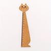 4Pcs 15cm Scale Ruler Creative Cartoon Ruler Cat Wooden Ruler Student Stationery Straight Ruler Office School Supplies