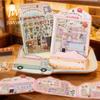 JIANWU Tiny Treasure Shop Series Vintage Coffee Bread Flower Landscape Material Collage Sticker Creative DIY Journal Stationery