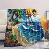 Dragon Ball Goku Print Flannel Blanket, Ultra Soft High Quality All Seasons Warm Throw, Home Decor Cozy Blanket, Perfect Christmas Gift