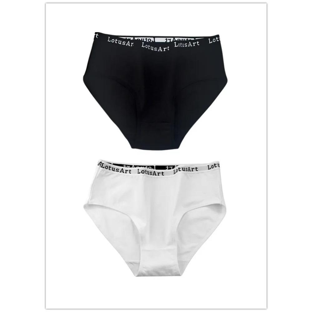 Plus Size Mid High-Waist Panties Womens Pure Cotton Womens Briefs