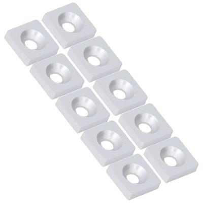 10Pcs   End   Aluminum Alloy Single Hole Cover Plate for Industrial CNC Equipment