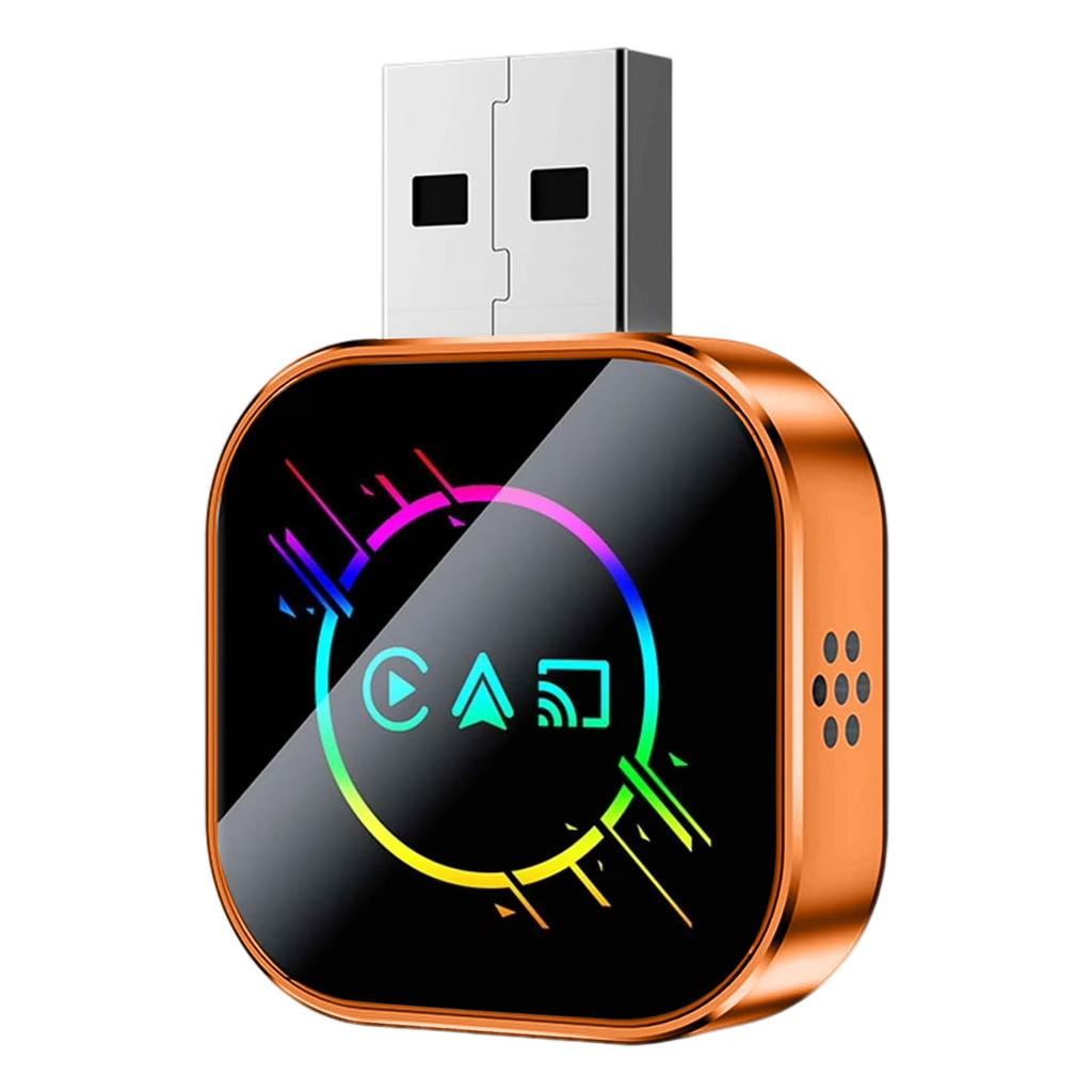 Car Play Wireless Adapter, USB Plug And Play For Factory Wired Car Play Cars, Compact Receiver With Bluetooth