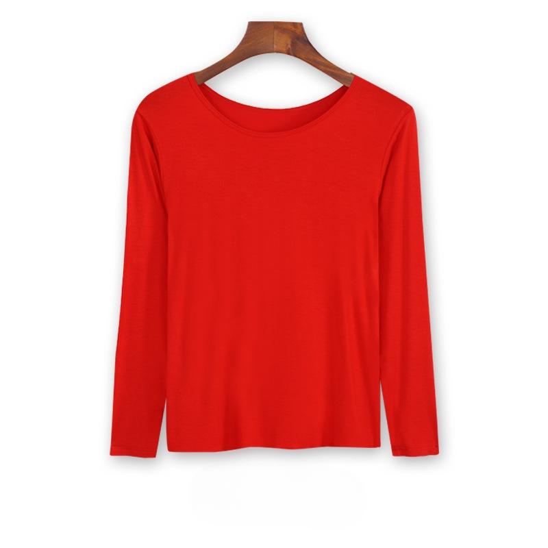 

Футболка женская с длинным рукавом из модальной основы XXL (140-80kg) красный