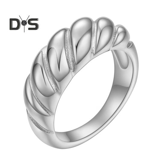 

Женское кольцо из полированного титана, с блестками, антикоррозийное, легкое, ювелирное украшение на палец US 12 серебряный