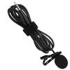 1.5m Portable Lavalier Interview Microphone Phone Live Professional Recording Collar Clip